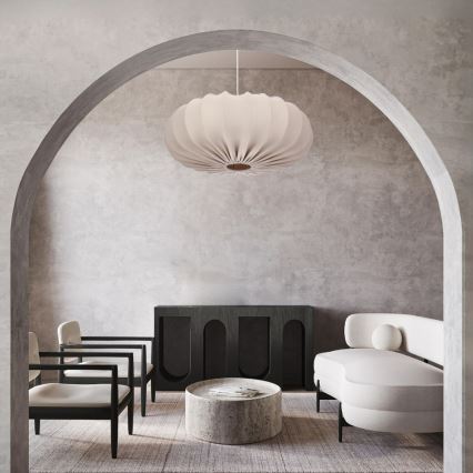 Pendelleuchte CAFEE mit Kabelaufhängung 1xE27/40W/230V, Ø 66 cm, Beige