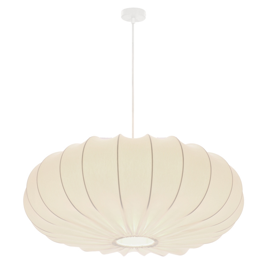 Pendelleuchte CAFEE mit Seilaufhängung, 1×E27/40W/230V, Ø 66 cm, weiß