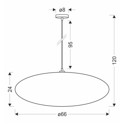 Pendelleuchte CAFEE mit Seilaufhängung, 1×E27/40W/230V, Ø 66 cm, weiß