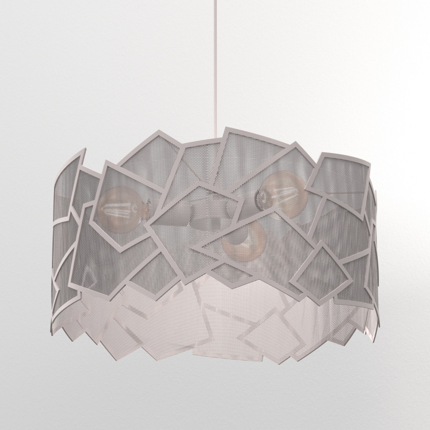 Pendelleuchte CAMO 3xE27/15W/230V beige