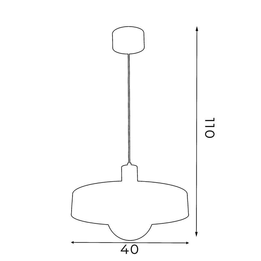 Pendelleuchte CANAN mit Kabelaufhängung, 1xE27/15W/230V, Ø 29 cm, beige
