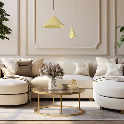 Pendelleuchte CAPITAL 1xGX53/15W/230V, Durchmesser 17 cm, goldfarben