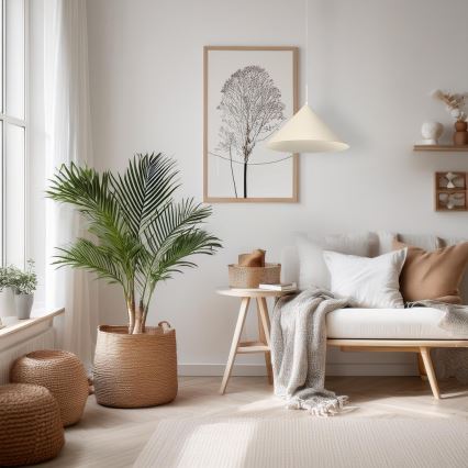 Pendelleuchte CAPITAL 1xGX53/15W/230V Ø 46 cm cremefarben