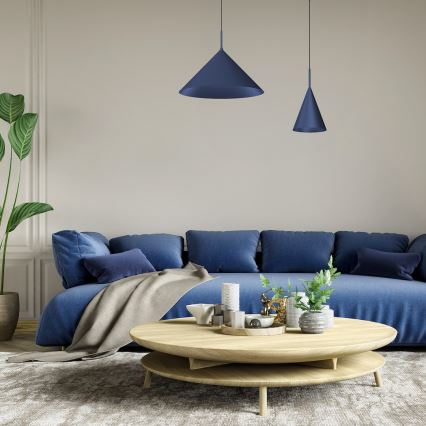 Pendelleuchte CAPITAL an Kabel, 1xGX53/15W/230V, Ø 46 cm, blau