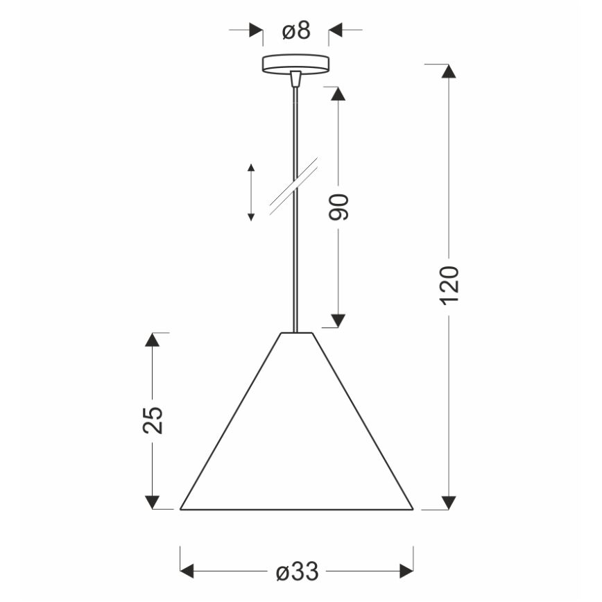 Pendelleuchte CONO 1xE27/40W/230V Mahagoni-Furnier