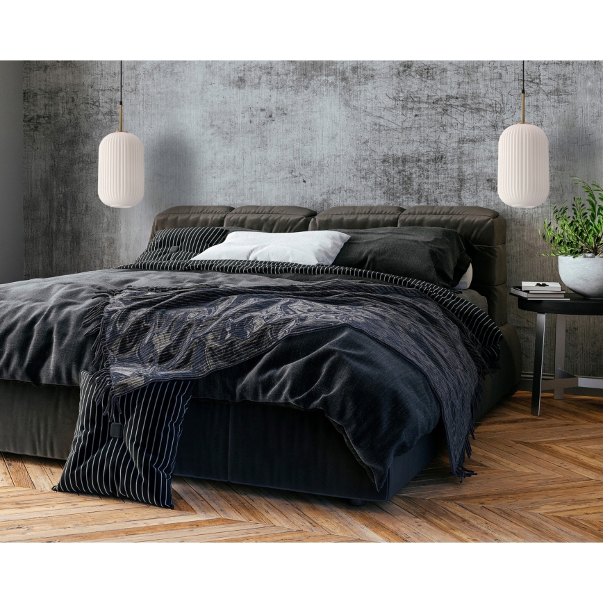 Pendelleuchte CRESTO 1xE27/40W/230V weiß/gold