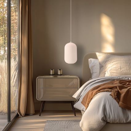 Pendelleuchte CRESTO 1xE27/40W/230V weiß