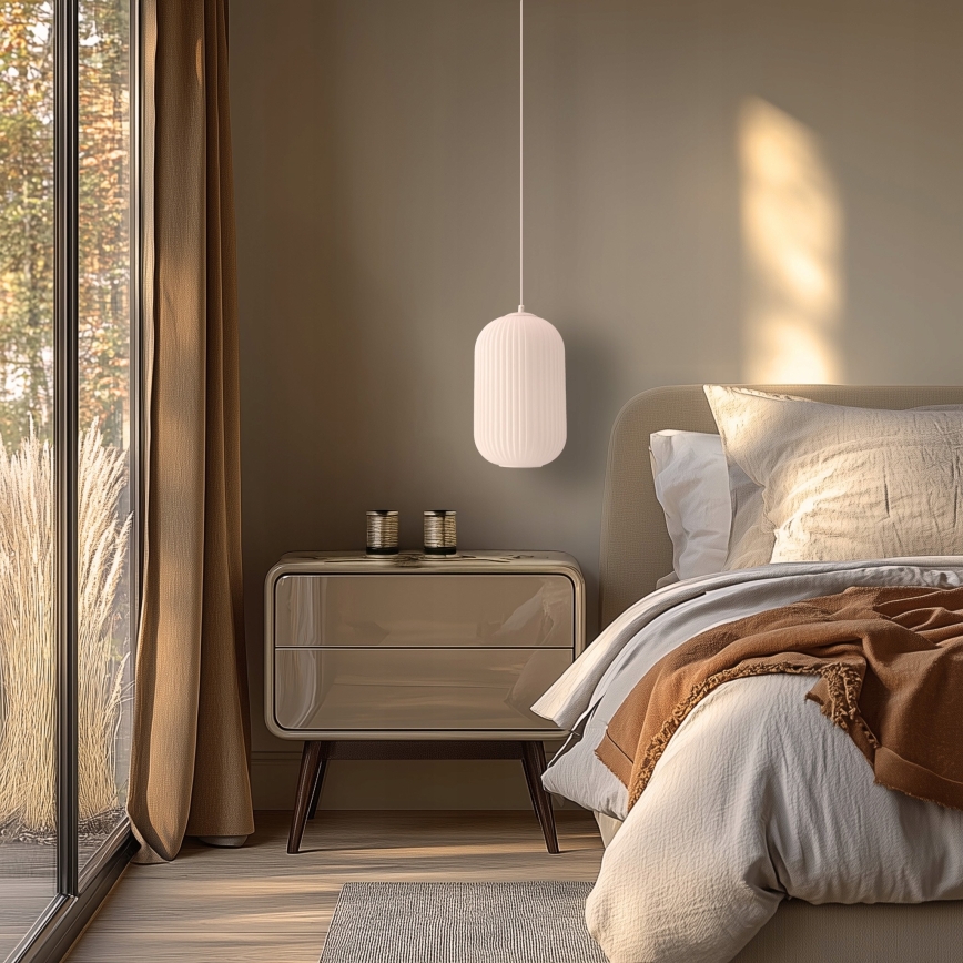 Pendelleuchte CRESTO 1xE27/40W/230V weiß