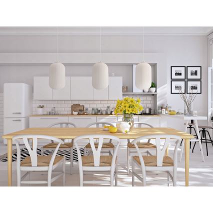 Pendelleuchte CRESTO 1xE27/40W/230V weiß