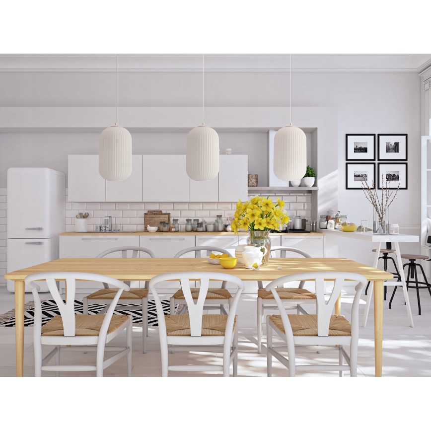 Pendelleuchte CRESTO 1xE27/40W/230V weiß