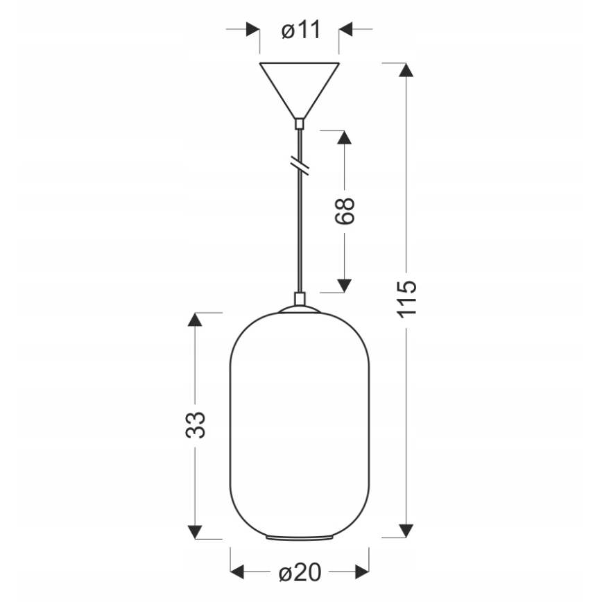 Pendelleuchte CRESTO 1xE27/40W/230V weiß