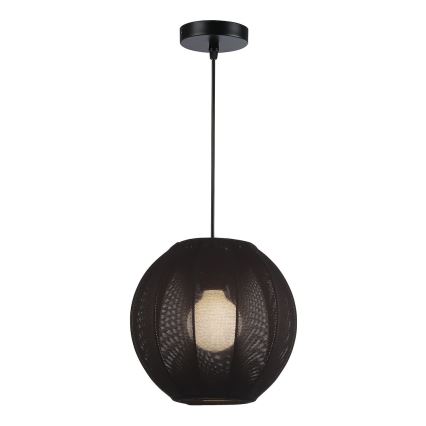 Pendelleuchte DANA 1xE27/15W/230V Ø 25 cm schwarz