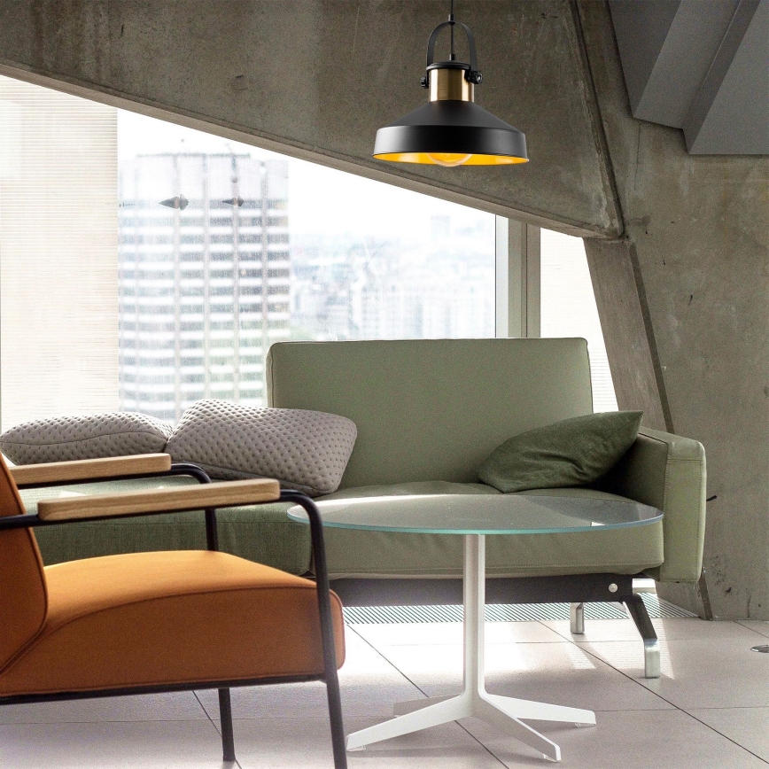 Pendelleuchte DODO mit Kabel 1xE27/40W/230V schwarz/bronze