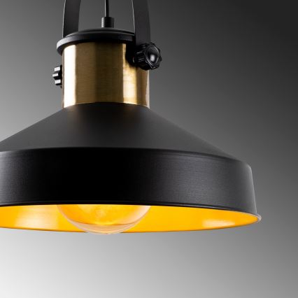 Pendelleuchte DODO mit Kabel 1xE27/40W/230V schwarz/bronze