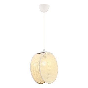 Pendelleuchte DRUM mit Kabel 1xE27/60W/230V cremefarben