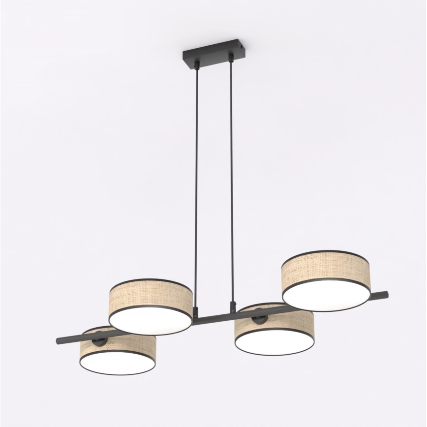 Pendelleuchte DRUMZ an Kabel, 4xE14/10W/230V, Beige