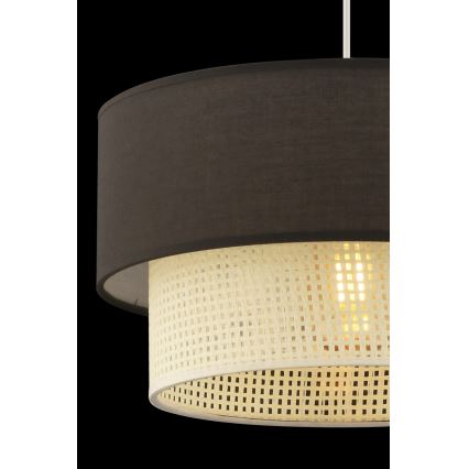 Pendelleuchte ECHO 1x E27/60W/230V, braun/cremefarben