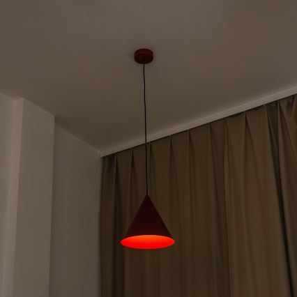 Pendelleuchte ETNA II 1xE27/15W/230V Ø 25 cm rot