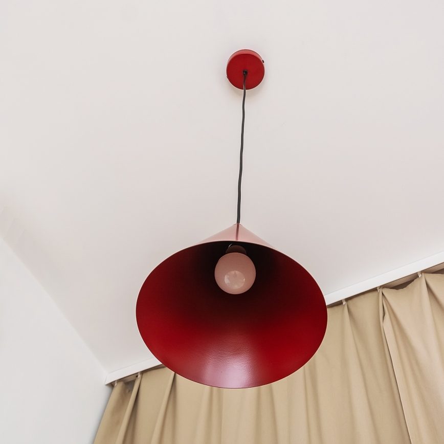 Pendelleuchte ETNA II 1xE27/15W/230V Ø 25 cm rot
