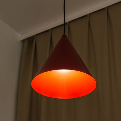 Pendelleuchte ETNA II 1xE27/15W/230V Ø 25 cm rot