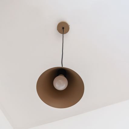 Pendelleuchte ETNA II mit Kabel 1xE27/15W/230V Ø 18,5 cm beige