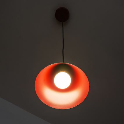 Pendelleuchte ETNA II mit Kabel 1xE27/15W/230V, Ø 18,5 cm, rot