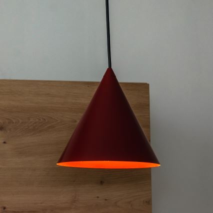 Pendelleuchte ETNA II mit Kabel 1xE27/15W/230V, Ø 18,5 cm, rot
