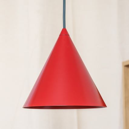 Pendelleuchte ETNA II mit Kabel 1xE27/15W/230V, Ø 18,5 cm, rot
