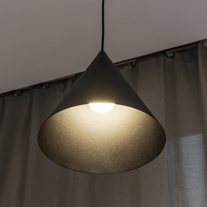 Pendelleuchte ETNA II mit Kabel, 1xE27/15W/230V, Ø 25 cm, schwarz