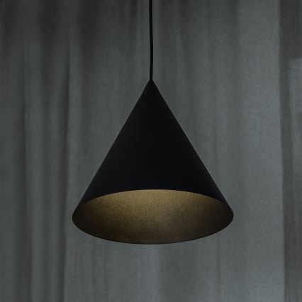 Pendelleuchte ETNA II mit Kabel, 1xE27/15W/230V, Ø 25 cm, schwarz