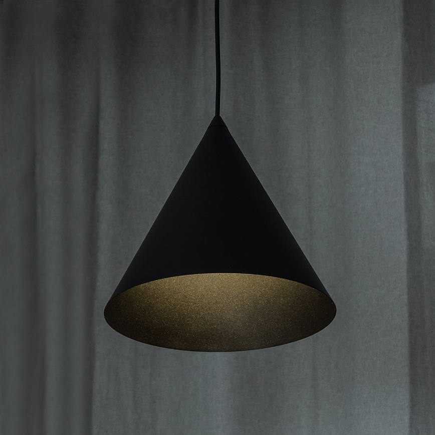 Pendelleuchte ETNA II mit Kabel, 1xE27/15W/230V, Ø 25 cm, schwarz