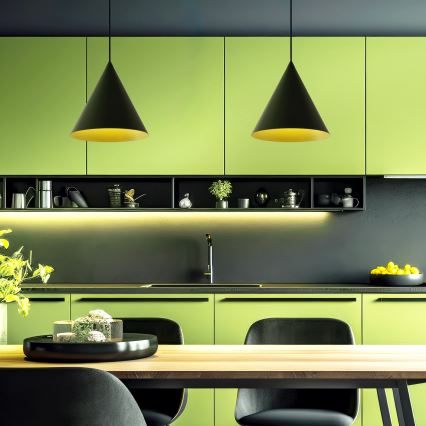 Pendelleuchte ETNA II mit Kabelaufhängung, 1 x E27, 15 W, 230 V, Ø 25 cm, grün