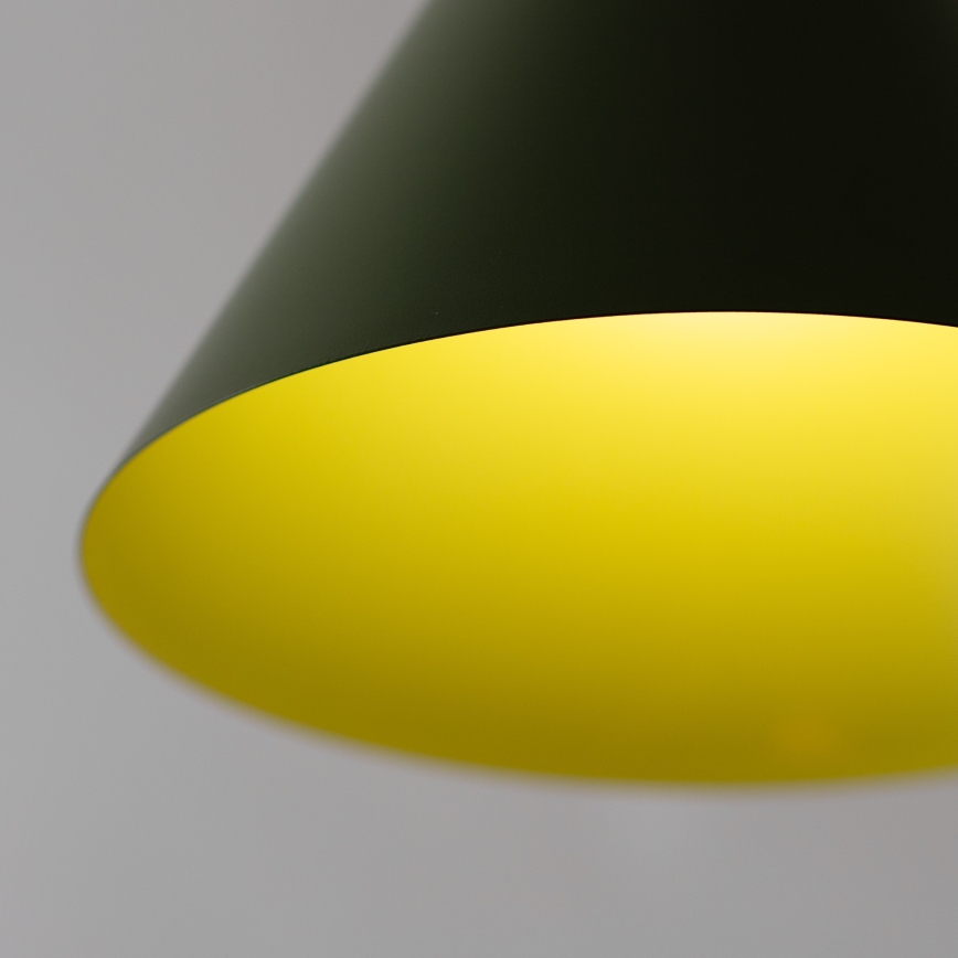 Pendelleuchte ETNA II mit Kabelaufhängung, 1 x E27, 15 W, 230 V, Ø 25 cm, grün