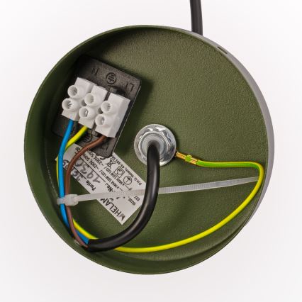 Pendelleuchte ETNA II mit Kabelaufhängung, 1 x E27, 15 W, 230 V, Ø 25 cm, grün