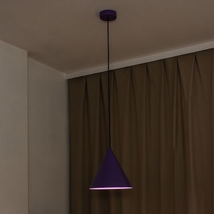 Pendelleuchte ETNA II mit Kabelaufhängung, 1x E27/15W/230V, Ø 25 cm, violett