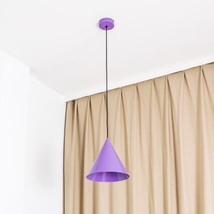 Pendelleuchte ETNA II mit Kabelaufhängung, 1x E27/15W/230V, Ø 25 cm, violett
