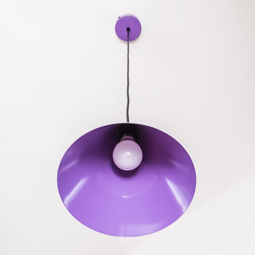 Pendelleuchte ETNA II mit Kabelaufhängung, 1x E27/15W/230V, Ø 25 cm, violett