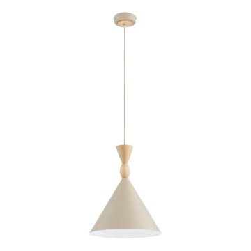Pendelleuchte FERYT mit Kabelaufhängung, 1xE27/15W/230V, beige