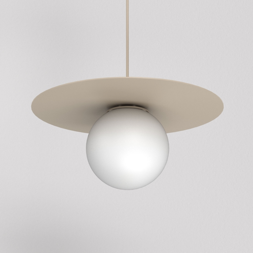 Pendelleuchte FLAT 1xE27/15W/230V, Beige
