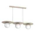 Pendelleuchte FLAT, 3xE27/15W/230V, beige