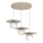 Pendelleuchte FLAT mit Seilaufhängung, 3xE27/15W/230V, Beige