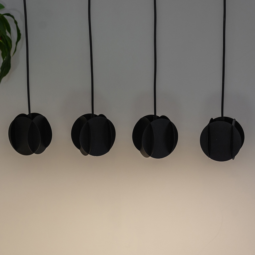 Pendelleuchte GAMBIT 4xGU10/10W/230V schwarz