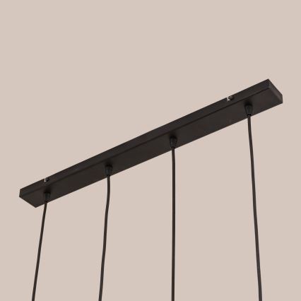 Pendelleuchte GAMBIT 4xGU10/10W/230V schwarz