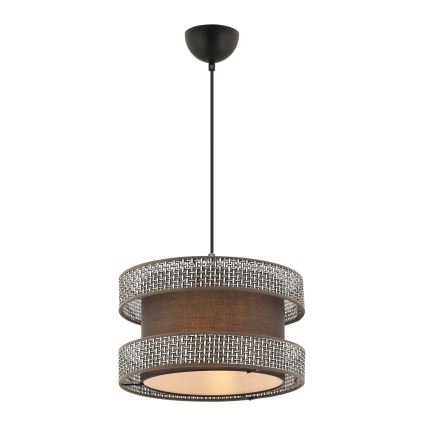 Pendelleuchte HALO an Kabel, 1x E27/60W/230V, braun/grau