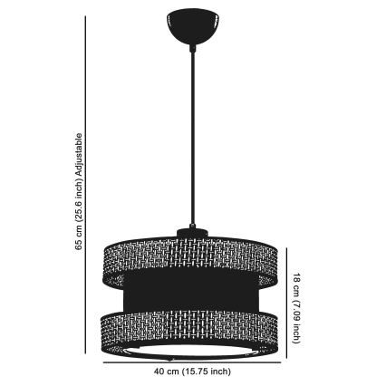 Pendelleuchte HALO an Kabel, 1x E27/60W/230V, braun/grau