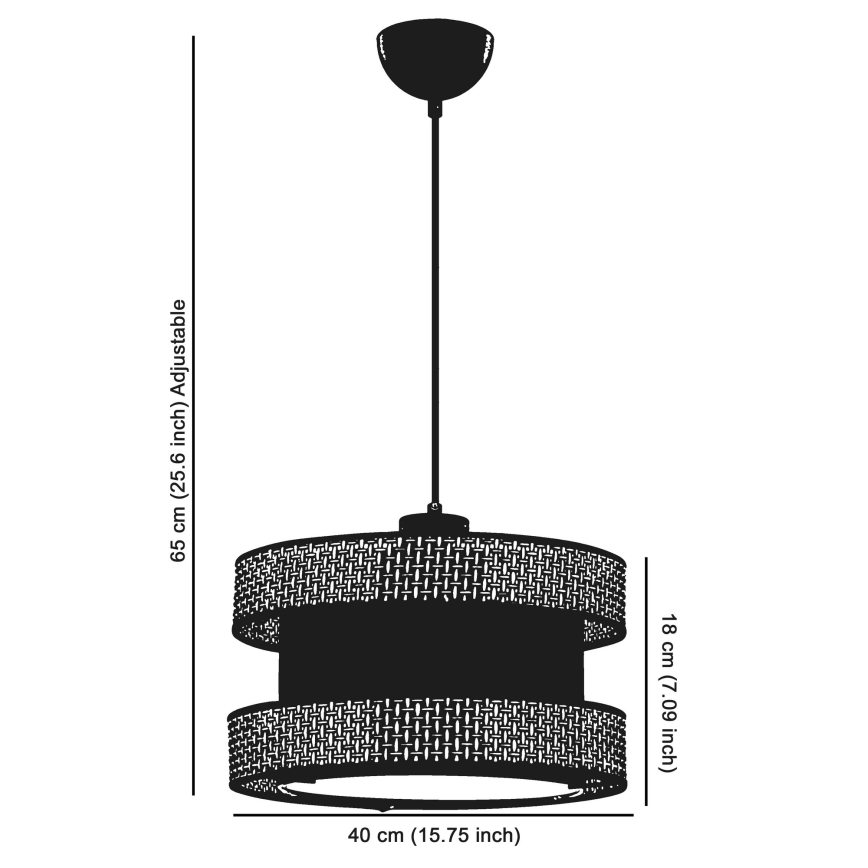 Pendelleuchte HALO an Kabel, 1x E27/60W/230V, braun/grau