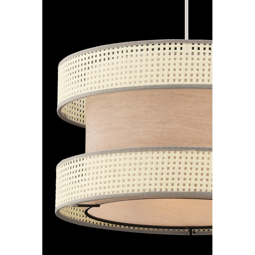 Pendelleuchte HALO mit Kabel, 1xE27/60W/230V, beige/creme