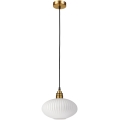 Pendelleuchte HECTOR 1xE27/15W/230V weiß/messing Ø 25 cm