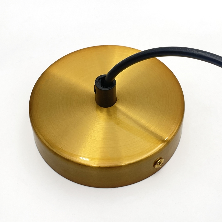 Pendelleuchte HECTOR an Kabel 1xE27/15W/230V weiß/messing Ø 30 cm