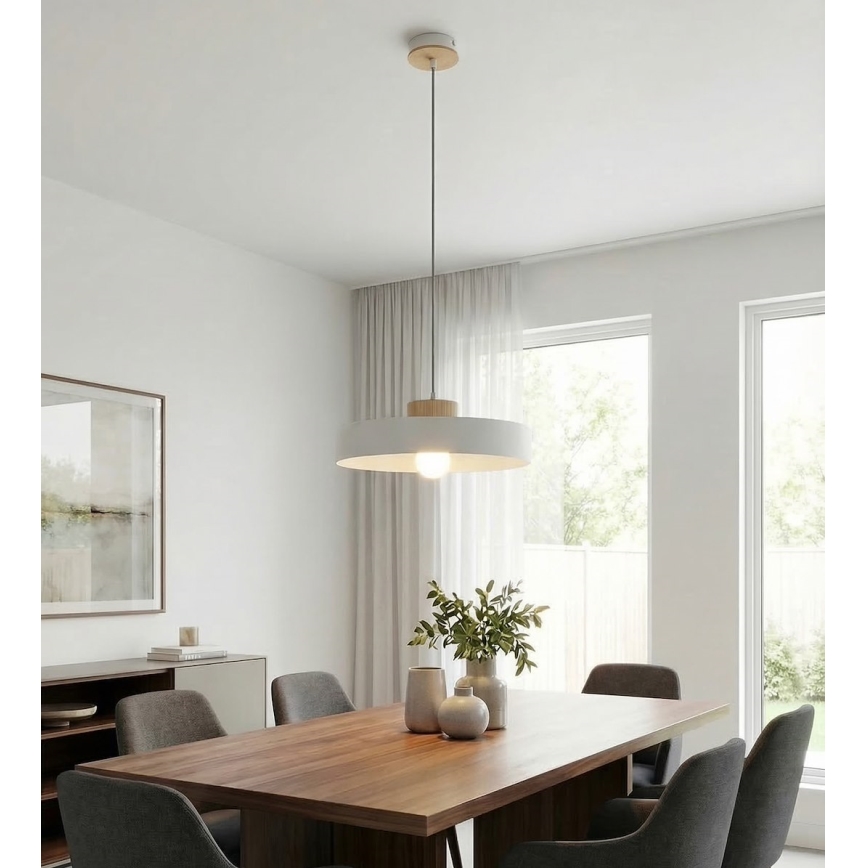 Pendelleuchte KIVI mit Kabel 1xE27/15W/230V weiß